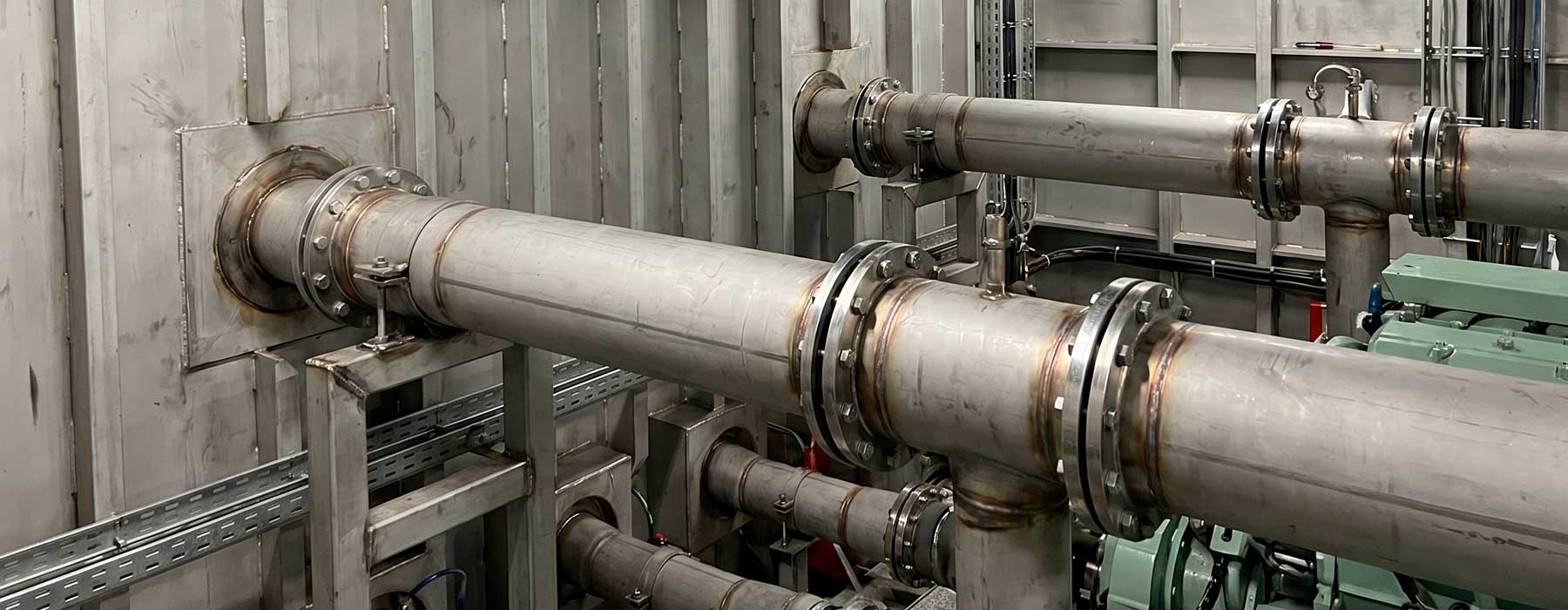 tuberías de exhaustación náutica, escape motores marinos, fabricación exhaustación barcos, reparació