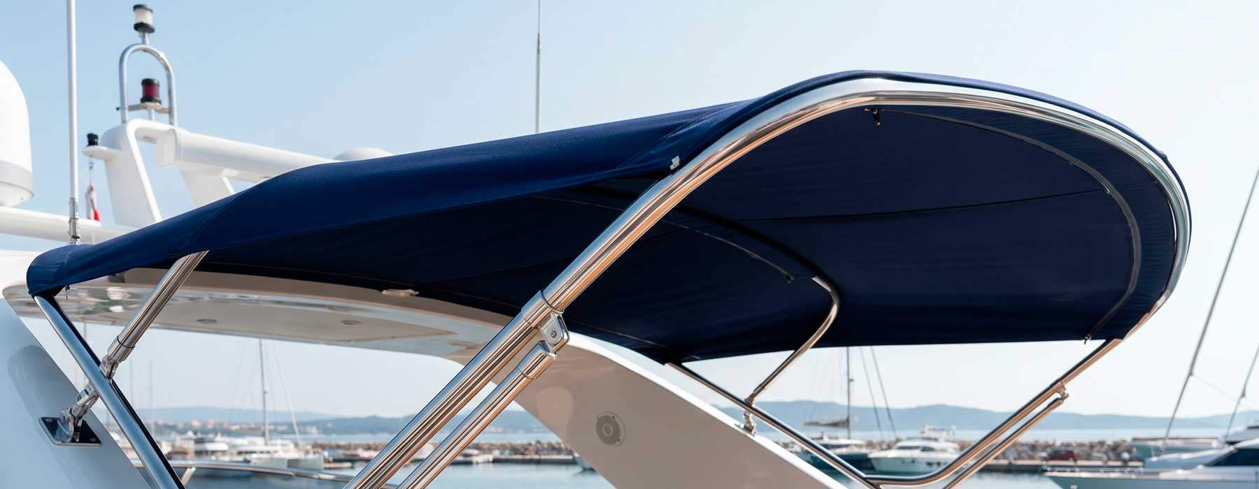 biminis embarcaciones, estructura bimini náutico, fabricación bimini barco, reparación bimini náutic